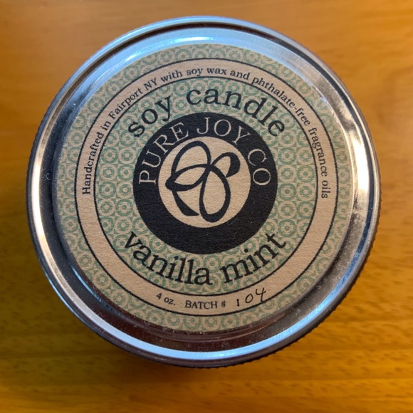🦩Pure Joy Co. Vanilla Mint Soy Jar Candle - Picture 1 of 2